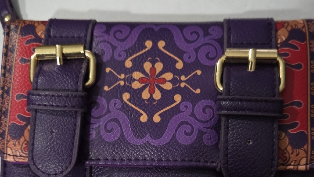 Elegant Purple Patterned Women's Bag